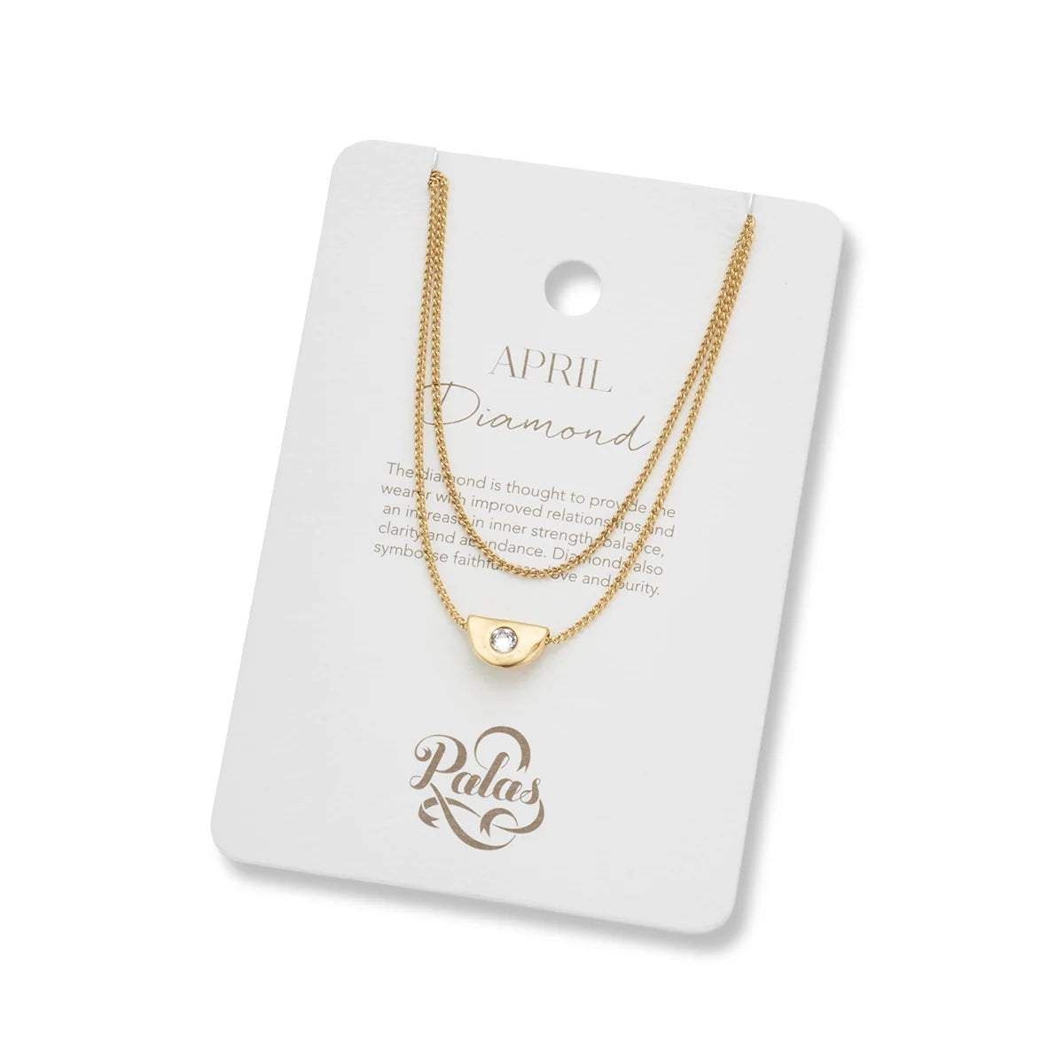 Yellow Gold 18ct Plate Birthstone Necklace