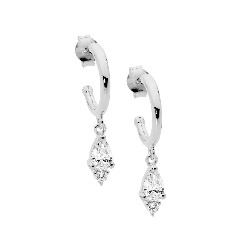 Marquise Set Cubic Zirconia Stud Earrings, 3 Colours