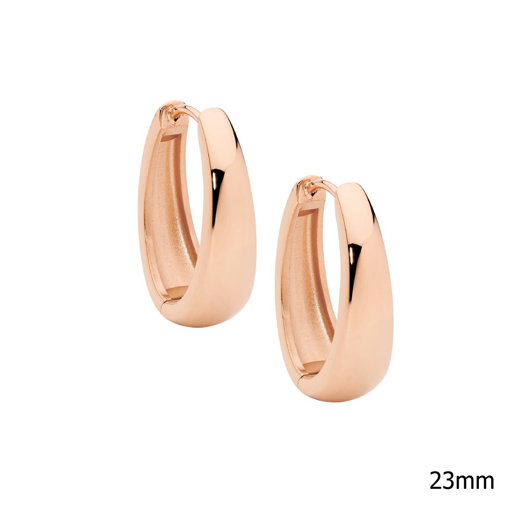 Stainless Steel Large Hoop Earrings - 3 Colours