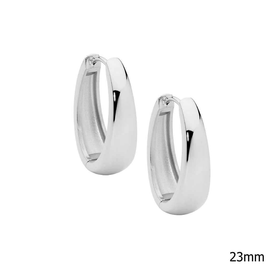 Stainless Steel Large Hoop Earrings - 3 Colours