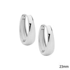 Stainless Steel Large Hoop Earrings - 3 Colours