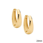 Stainless Steel Large Hoop Earrings - 3 Colours