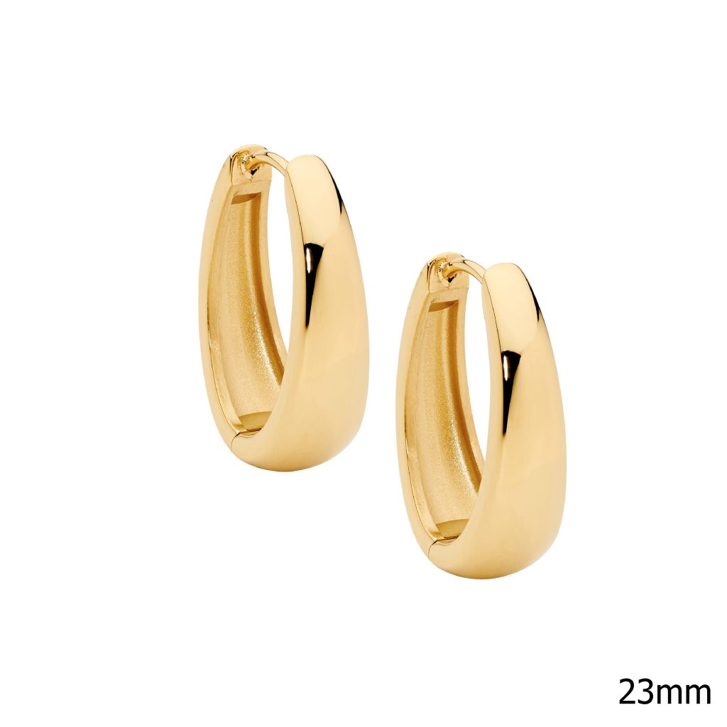 Stainless Steel Large Hoop Earrings - 3 Colours