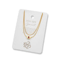 Yellow Gold 18ct Plate Birthstone Necklace