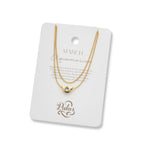 Yellow Gold 18ct Plate Birthstone Necklace