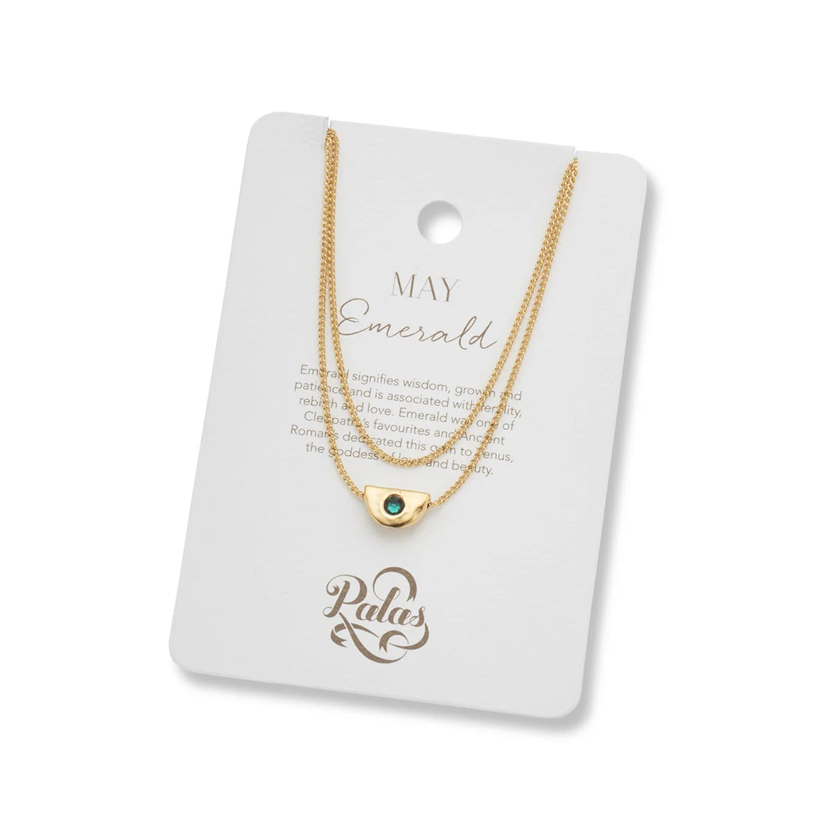 Yellow Gold 18ct Plate Birthstone Necklace