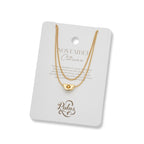 Yellow Gold 18ct Plate Birthstone Necklace