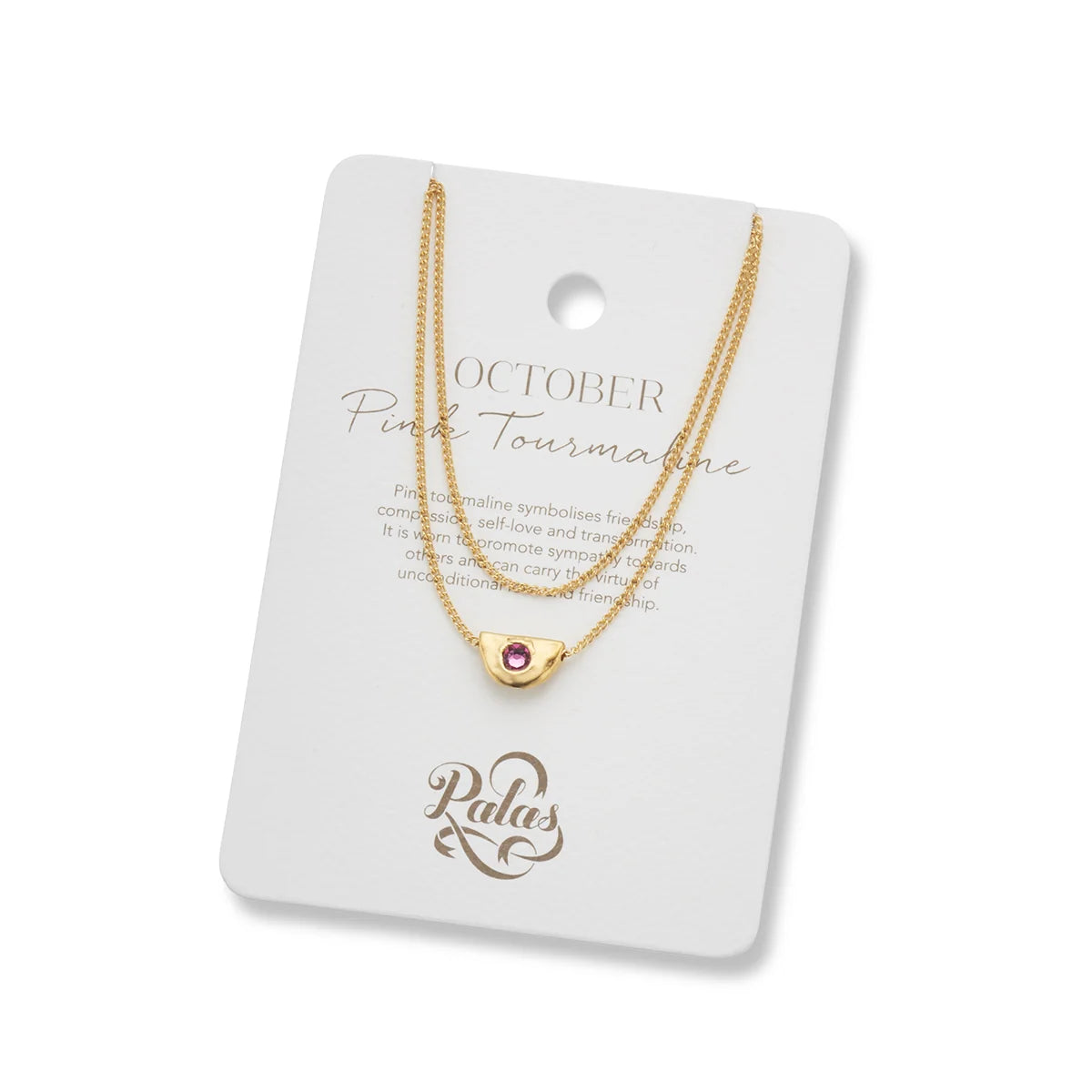 Yellow Gold 18ct Plate Birthstone Necklace