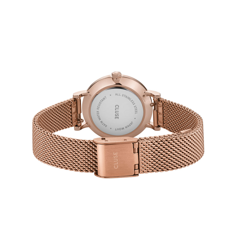 Cluse Boho Chic Petite Mesh Watch - Rose Gold Plated