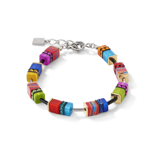 Coeur De Lion Geo Cube Malachite Multicolour Bracelet