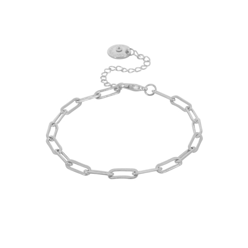 Silver Plated Long Link Bracelet - 2 Colours