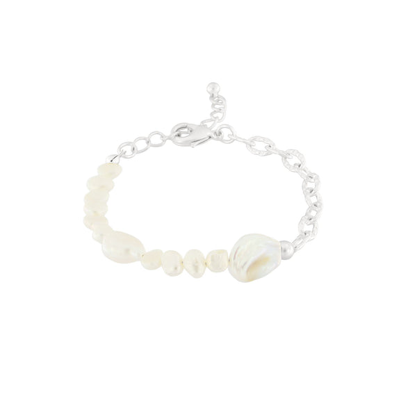 Yellow Gold Plated Fresh Water Pearl Bracelet - 2 Colours