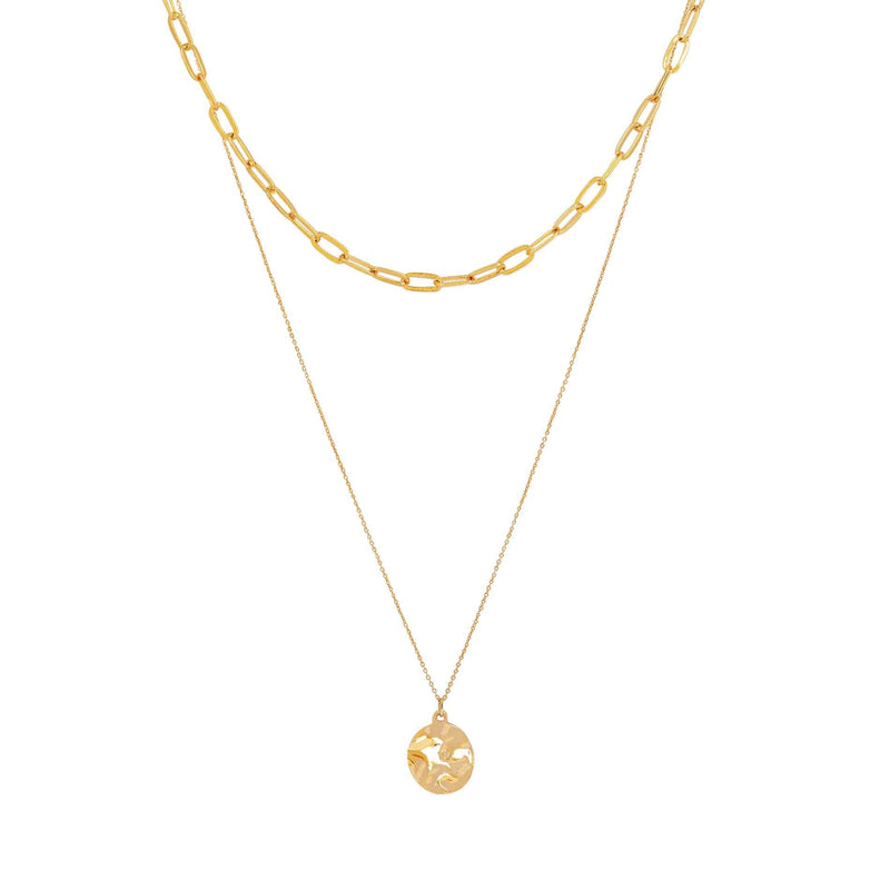 Yellow Gold Plated Double Chain - 2 Colours