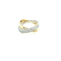 Cross Over 61 Diamond Dress Ring