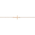 Sterling Silver Fine Cross Bracelet- 3 Colours