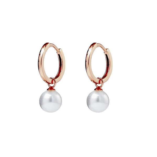 Sterling Silver Pearl Drop Earrings- 3 Colours
