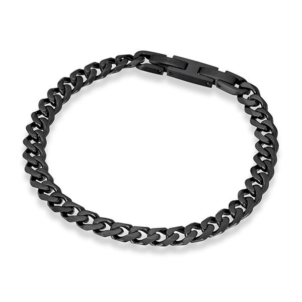 Gents Stainless Steel Curb Bracelet Matte- TEEN- 3 Colours