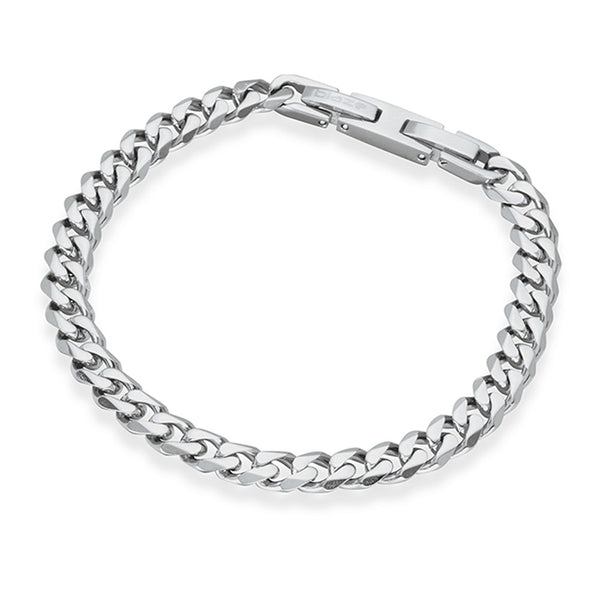 Gents Stainless Steel Curb Bracelet Matte- TEEN- 3 Colours