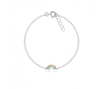 Silver Children's Rainbow Bracelet